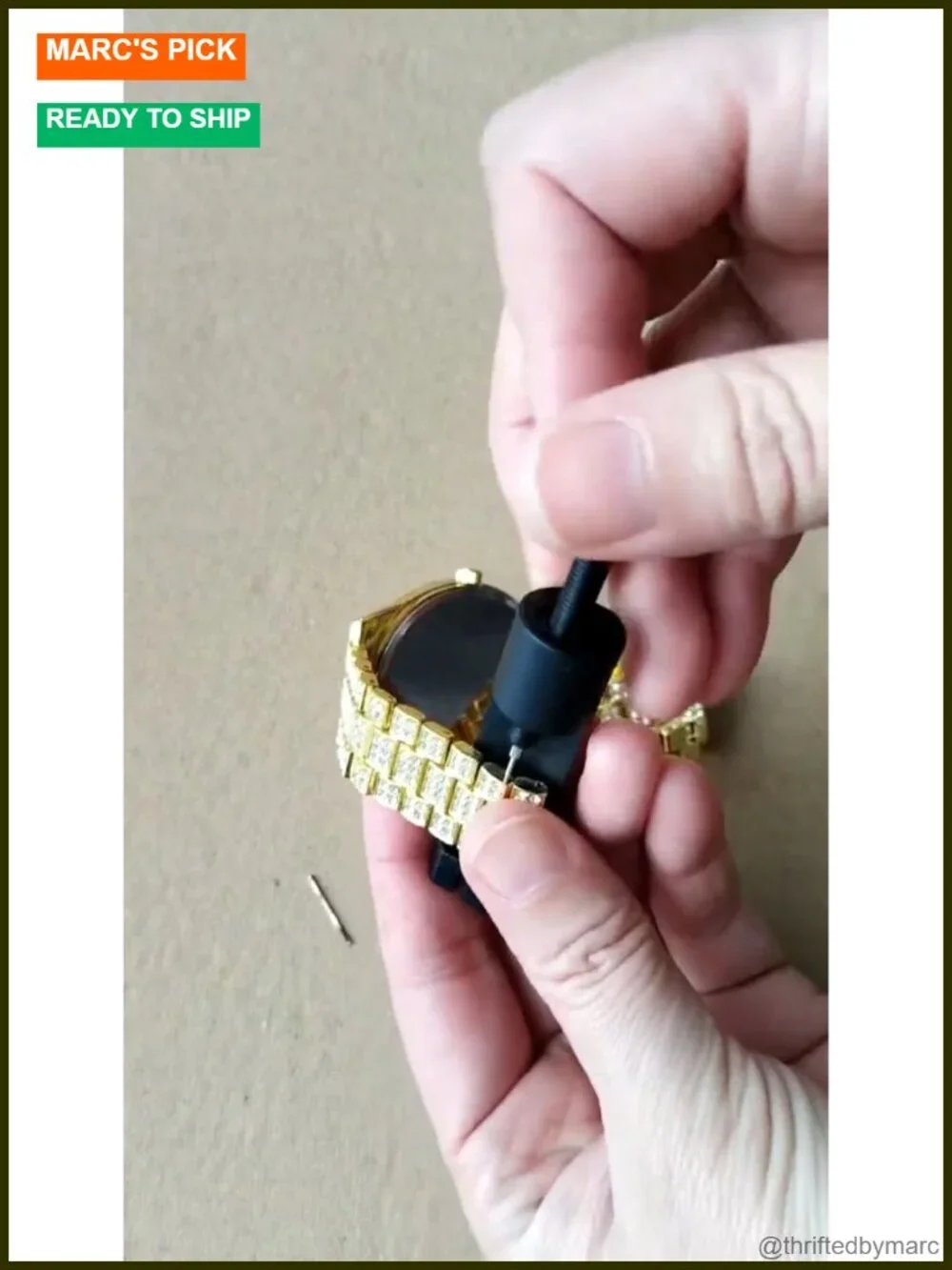 Iced-Out Bling Diamond Luxury Quartz Watch with Date